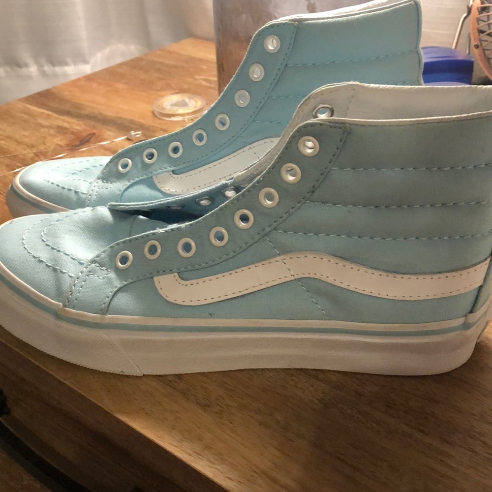 Women’s light blue high tops
